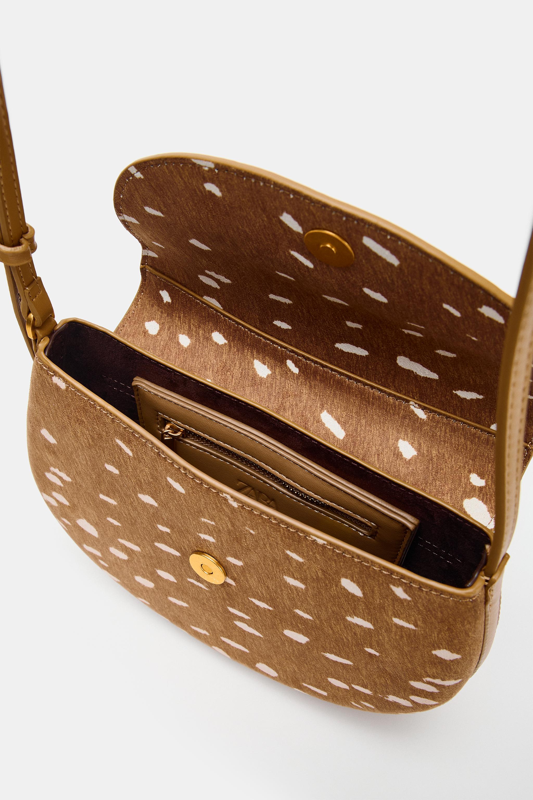 SAC BANDOULIÈRE À IMPRIMÉ ANIMALIER